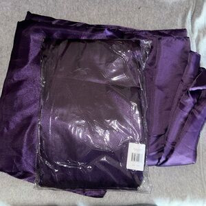 Plum purple 90”x156” satin table cloths